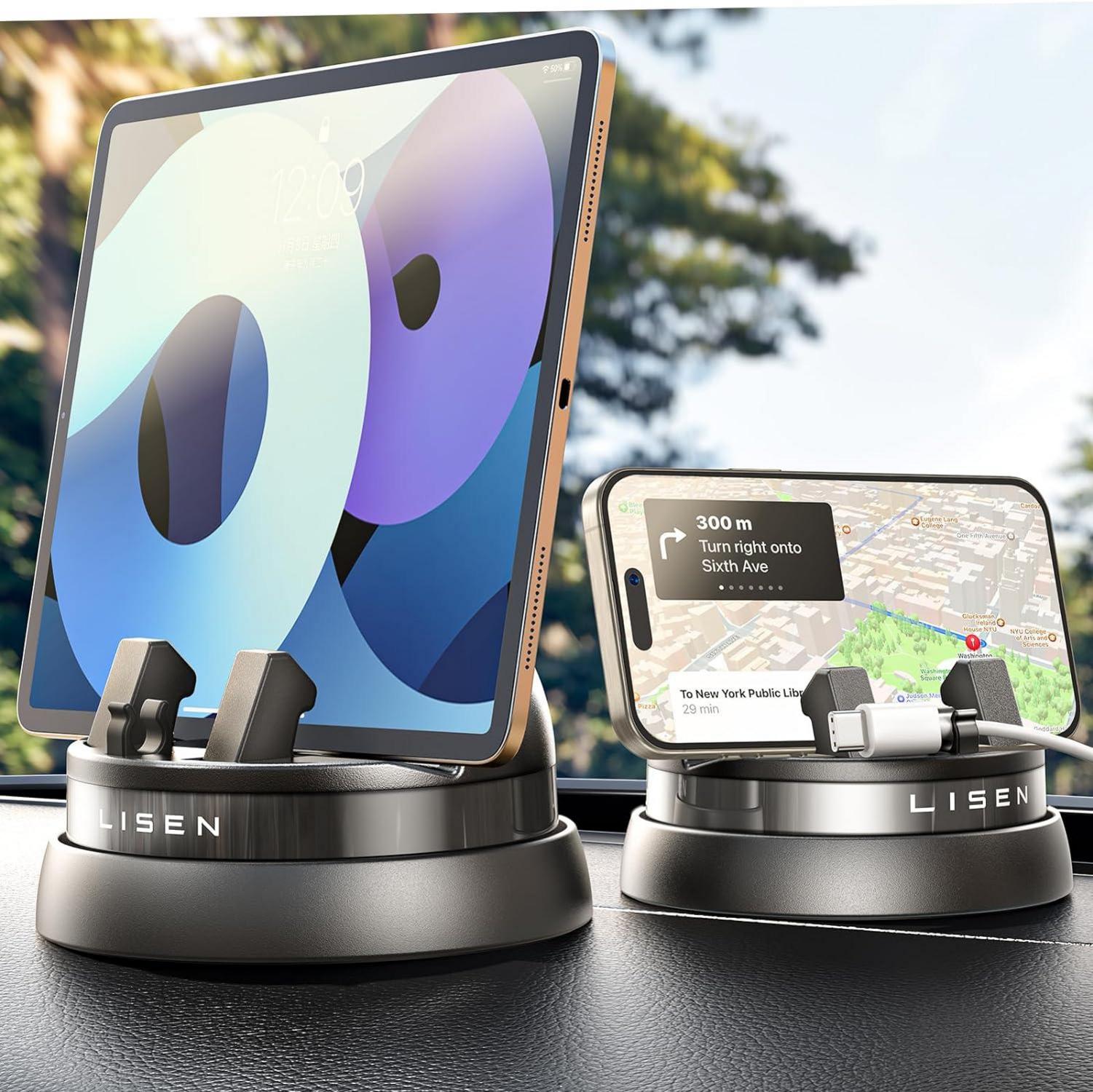 Handyhalterung für Auto Armaturenbrett 360° Schwenkbar & Einstellbar