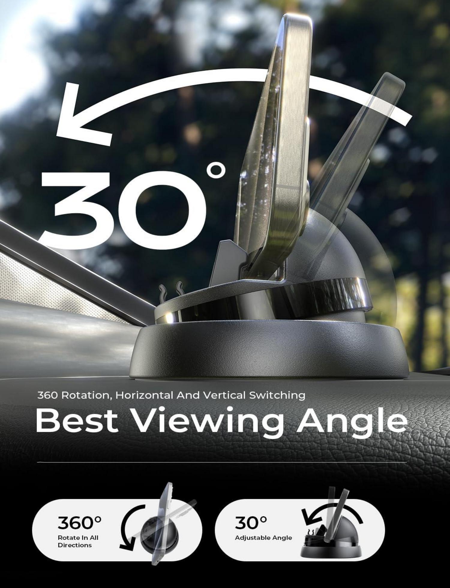 Handyhalterung für Auto Armaturenbrett 360° Schwenkbar & Einstellbar