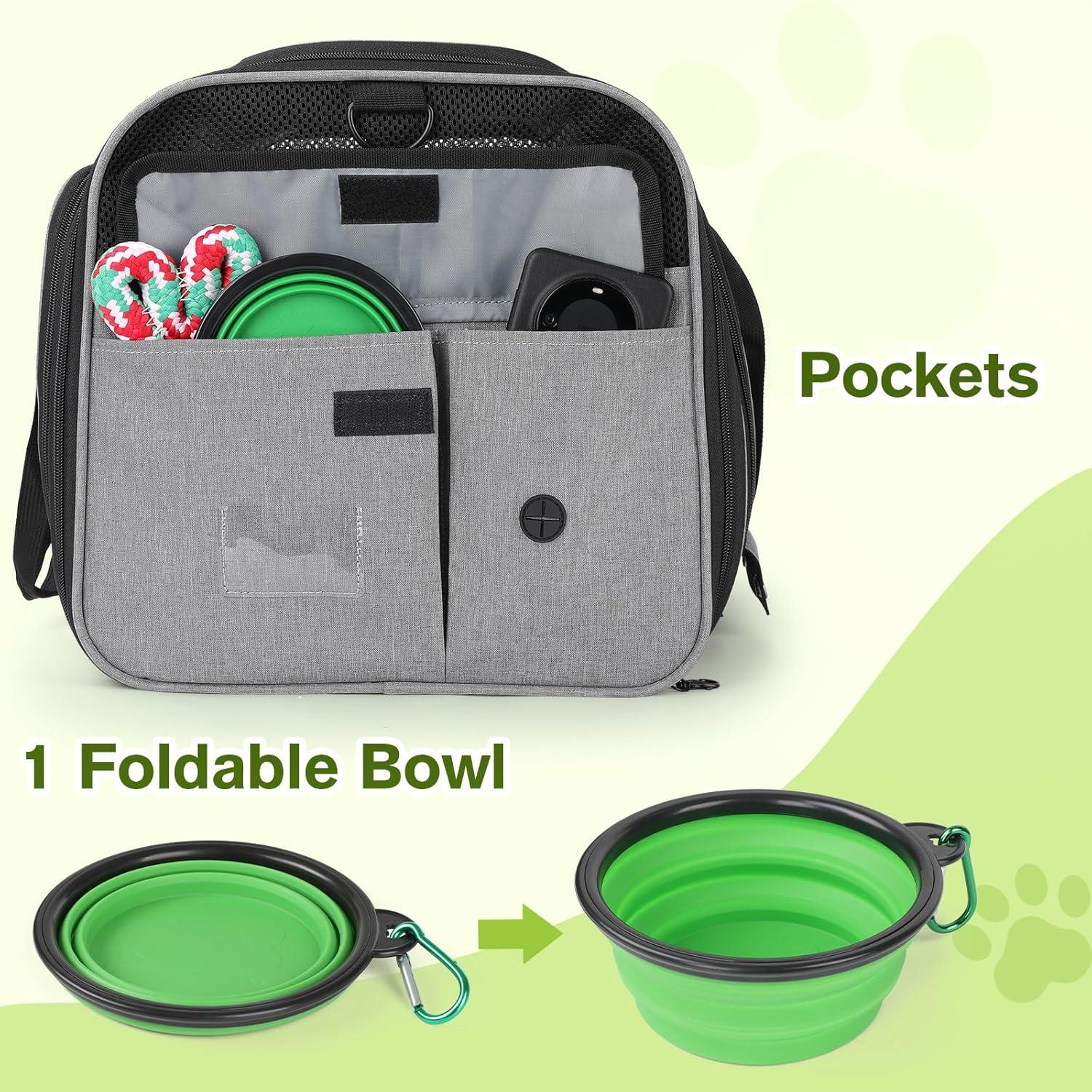 Katzentransportbox Transportbox Katze 48x33x34cm Erweiterbar für 2
