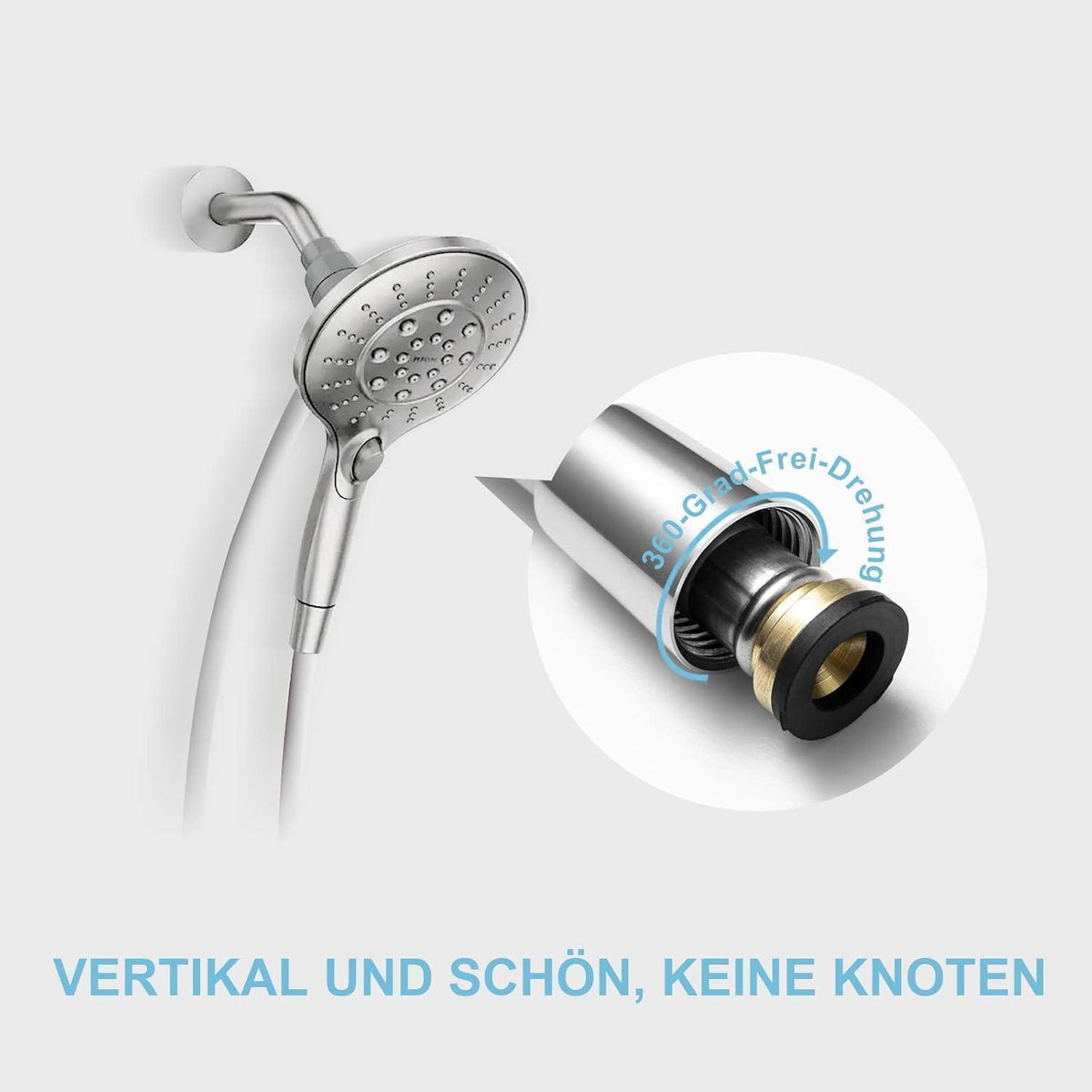 Brauseschlauch 1,6m – Universal Duschrohr für Badarmaturen