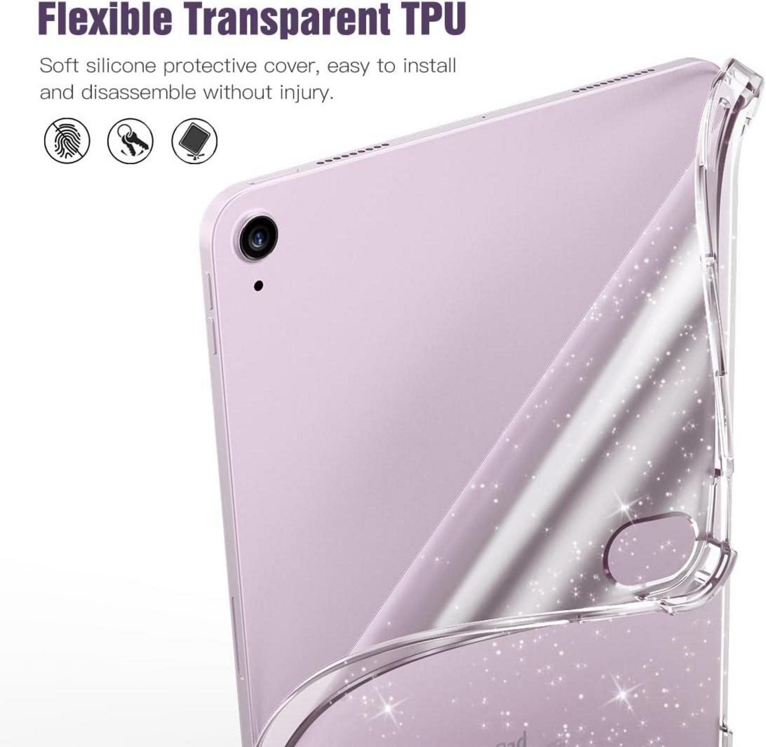 TiMOVO iPad Air 11 Hülle 2024, Schlank Transparent TPU Schutzhülle