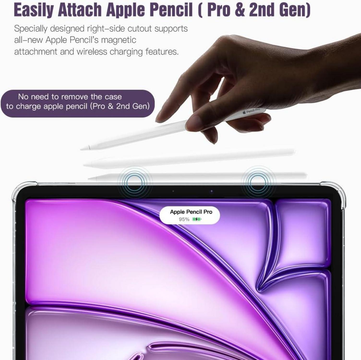 Klare Transparente TPU Hülle für iPad Air 11 Zoll 2024 - Schlank und rutschfest