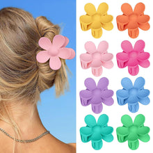 Blumen Haarklammer Set 8 Stk. Kunststoff Hair Clip mix Farben