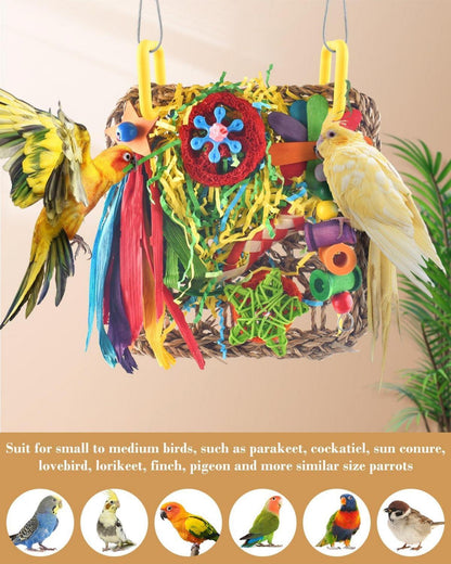 Nymphensittich Spielzeug für Papageien & Vögel - Multifunktional