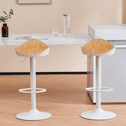 YOUNIKE Barhocker 2er Set, Höhenverstellbar & 360° Drehbar