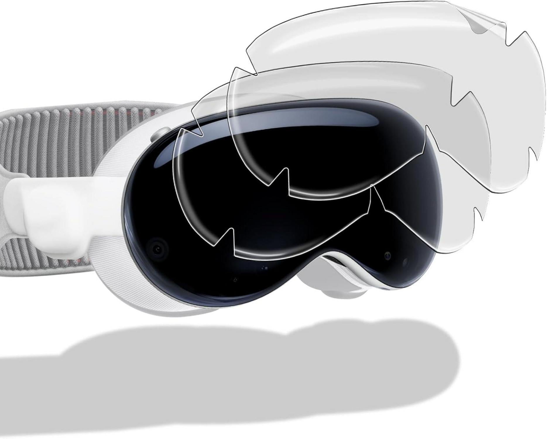2er Pack Displayschutzfolie für apple Vision Pro - HD Klar, Blasenfrei