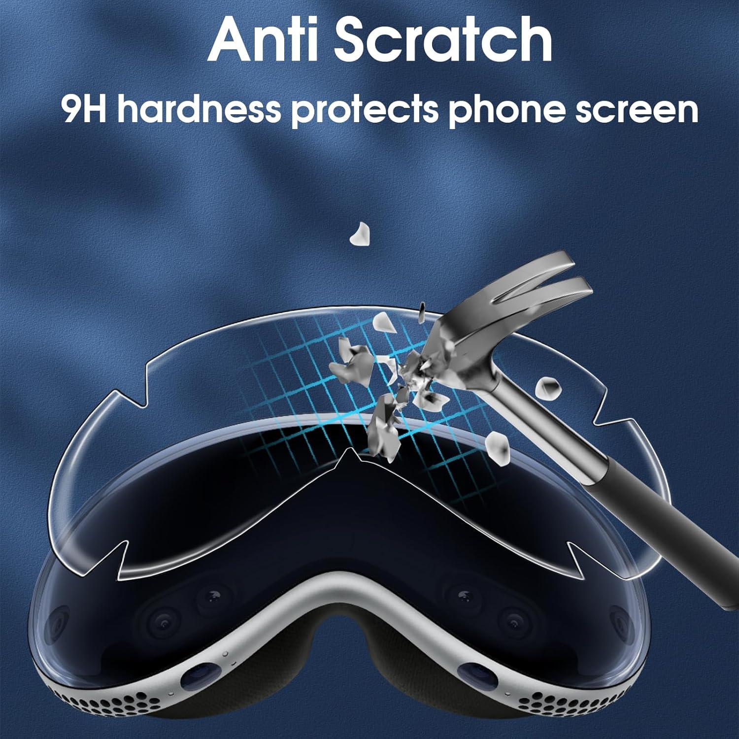 2er Pack Displayschutzfolie für apple Vision Pro - HD