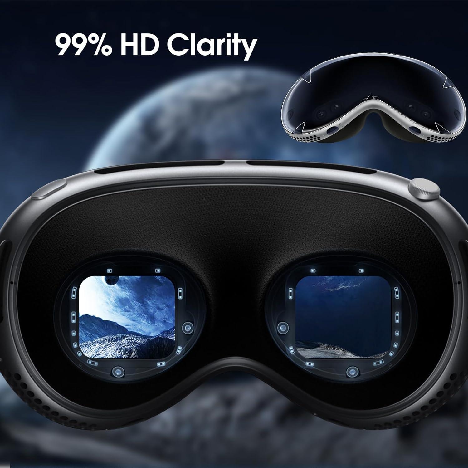 2x Displayschutzfolie für apple Vision Pro - HD Klar Anti-Scratch Schutzfolie