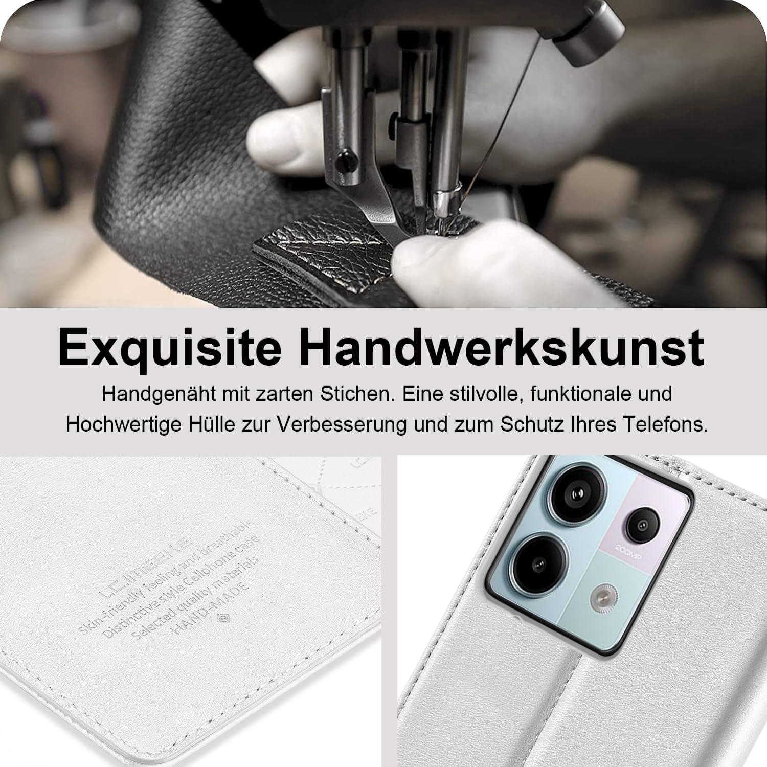 Handyhülle für Xiaomi Redmi Note 13 Pro 5G Leder Magnetisch