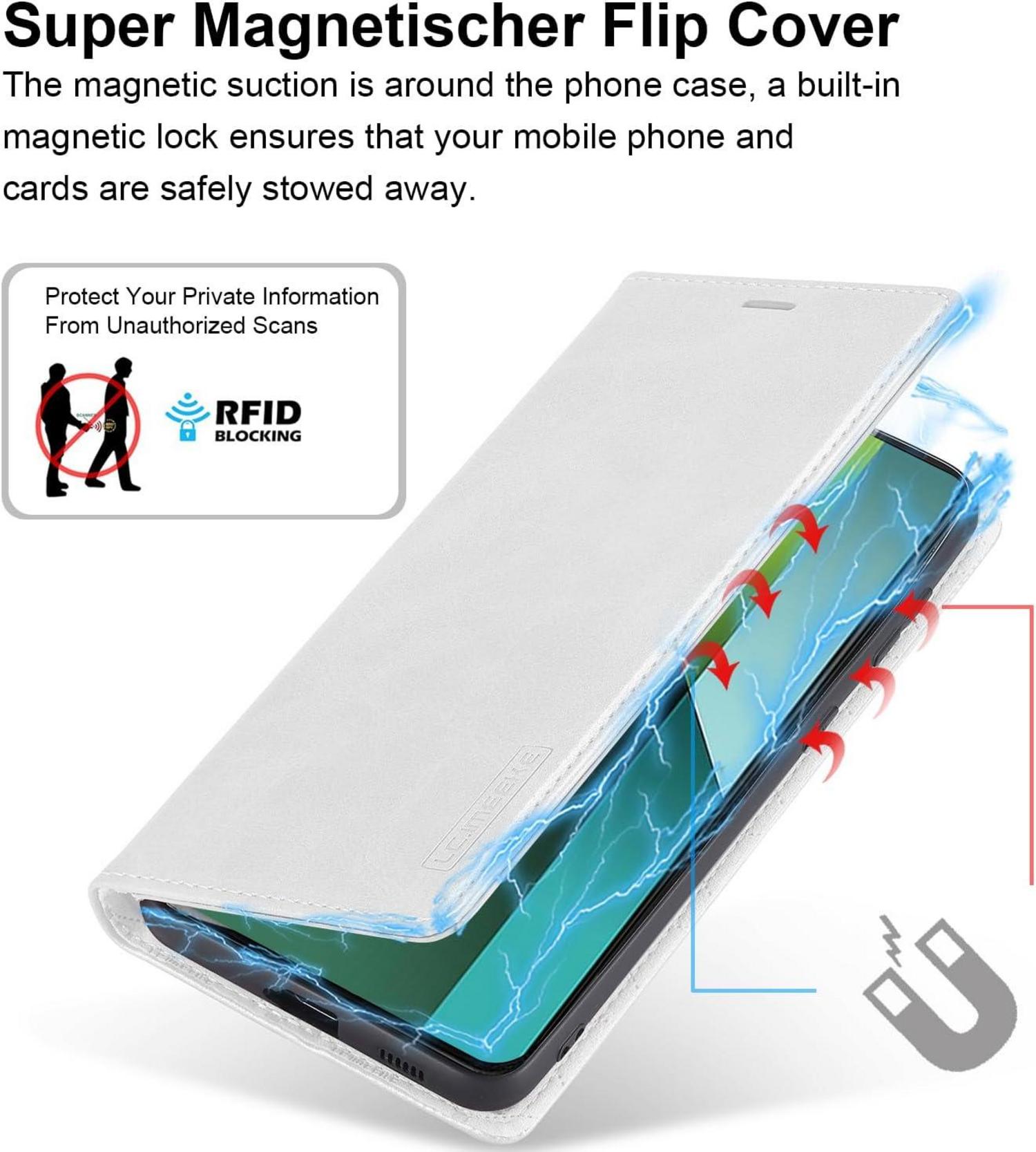 Handyhülle für Redmi Note 13 Pro 5G, Leder Klapphülle mit Ständer und