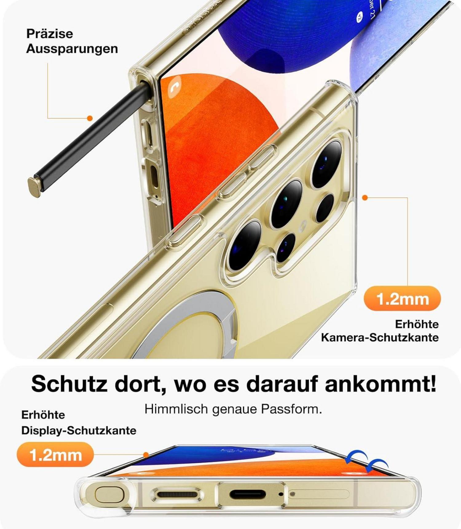 Samsung Galaxy S24 Ultra Hülle - Magnetisch Militär Stoßfest - Ostand Ständer
