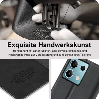 Handyhülle für Xiaomi Redmi Note 13 5G Leder Klappbar Magnet
