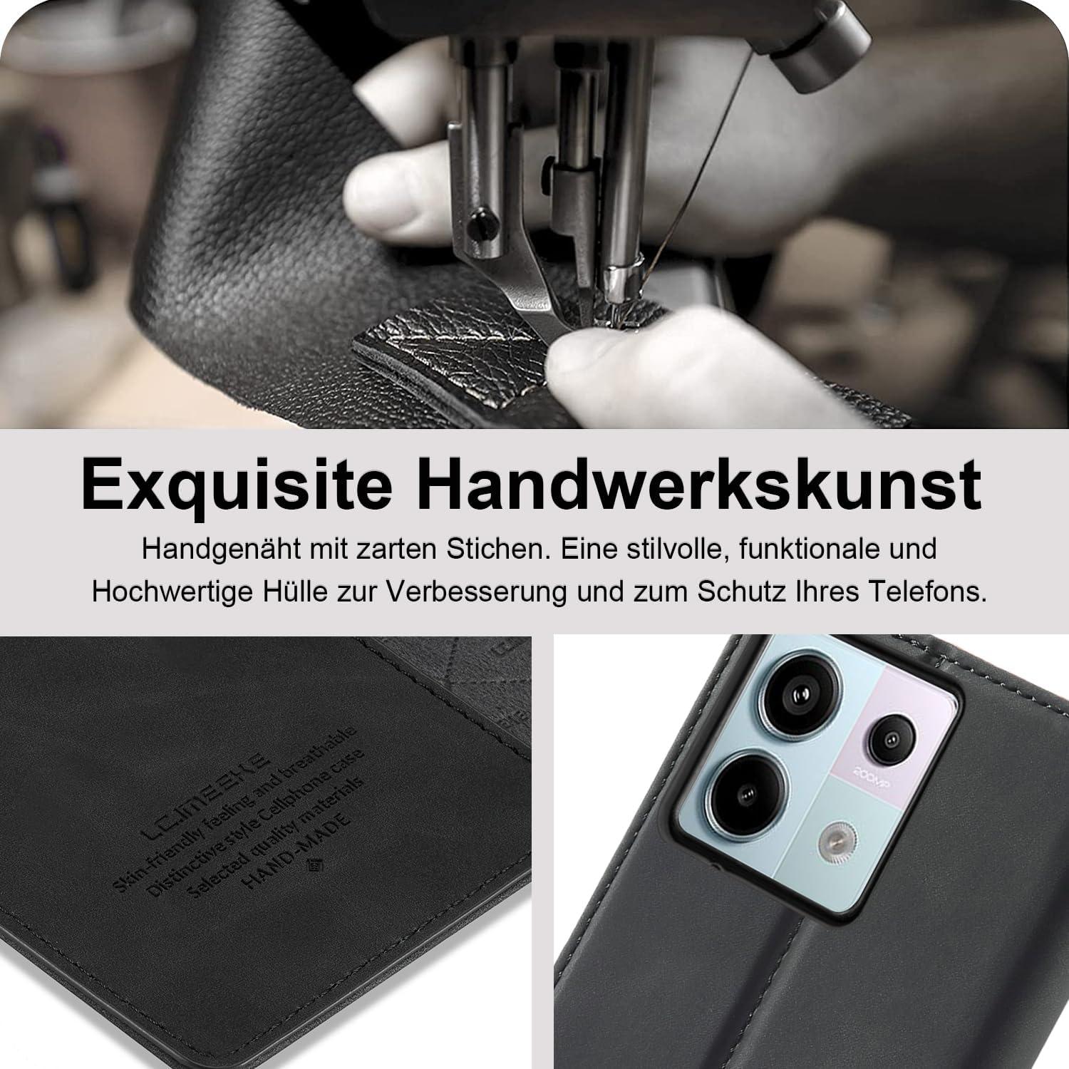 Handyhülle für Xiaomi Redmi Note 13 Pro 5G Leder Klapphülle