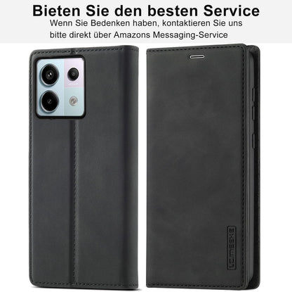 Schwarze Klapphülle für Xiaomi Redmi Note 13 Pro 5G Poco X6