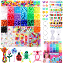 Perlen für Kinder: Funtopia Pony Perlen Set, 1000+ Stück 20 Farben