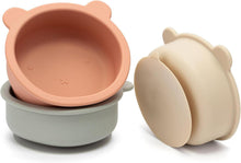 Silikon Baby Schüssel Set mit Saugnapf BPA frei Babybreischale