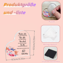 Acrylplakette Geschenk 60 Geburtstag Frau Mann 1964 - Deko