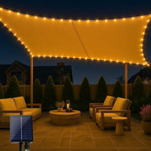 Premium Sonnensegel Wasserdicht 3x4m mit Solar Lichterkette