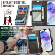 Samsung Galaxy A55 5G Handyhülle Klappbar PU Leder RFID