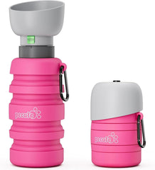 Pecute Faltbare Hundewasserflasche für Unterwegs - Sicher & Ungiftig