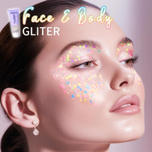Glitter Gel Sequins Shimmer 50ml, Chunky Holographic