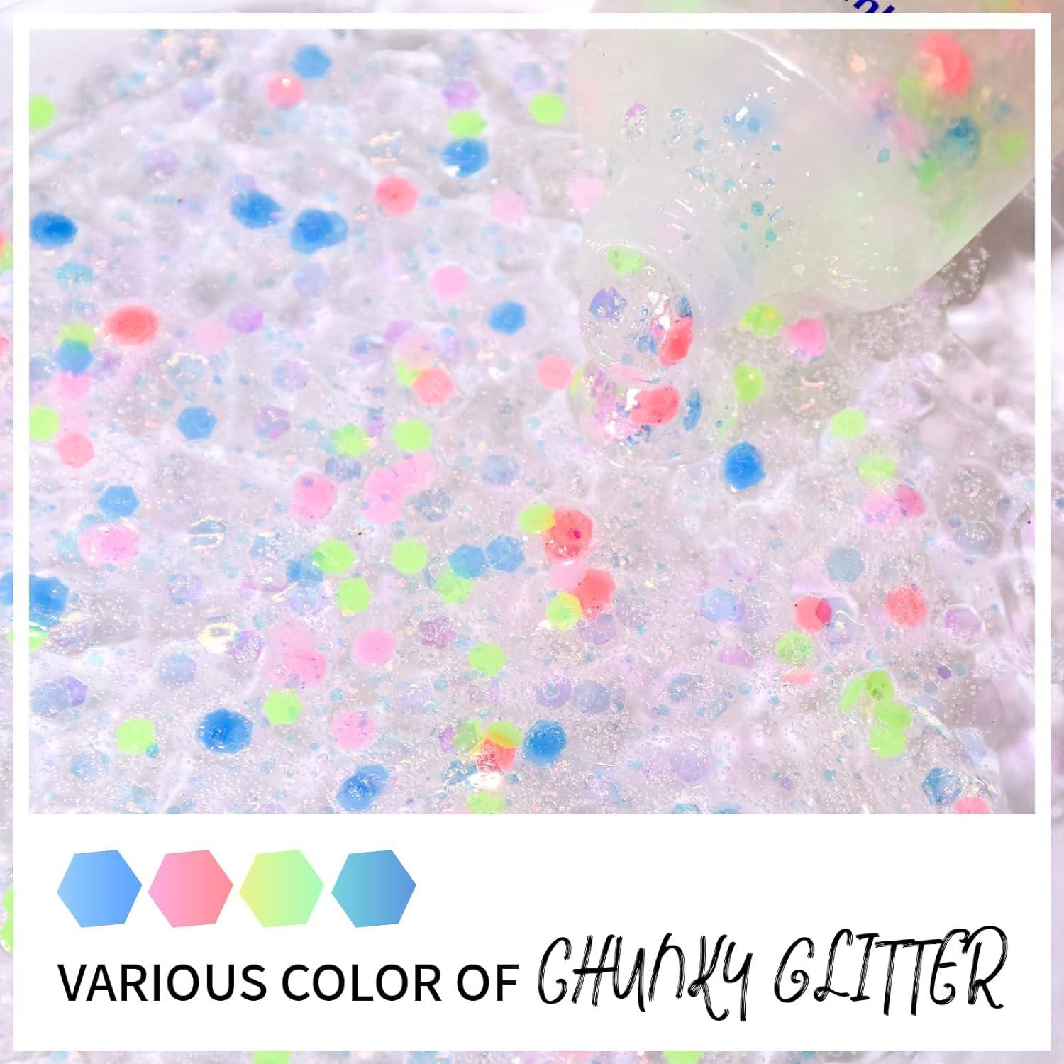 Glitter Gel Body Sequins Shimmer Liquid Eyeshadow Chunky Glitter Face Hair Nails Holographic Makeup