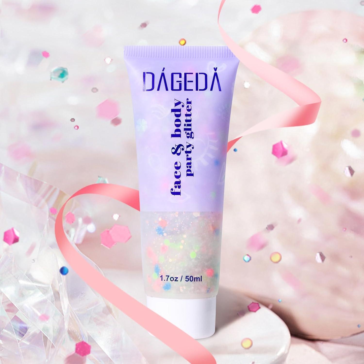 Body Glitter Gel 50ml Face Shimmer Sequins Chunky Holographic Makeup