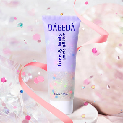 Body Glitter Gel 50ml Face Shimmer Sequins Chunky Holographic Makeup