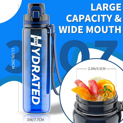 Trinkflasche 1L BPA-frei aus Tritan Sport mit