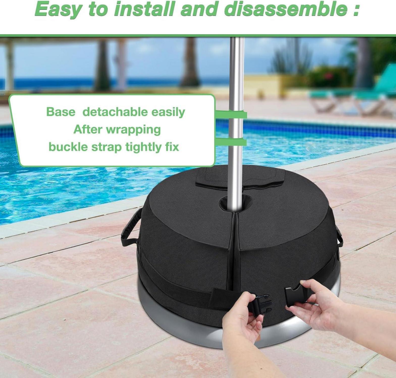 Patio Plus Regenschirm-Gewichtstasche 55 kg wasserdicht 900D
