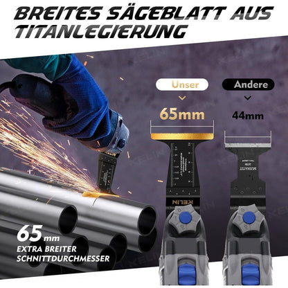 Multitool Sägeblätter 12tlg Titan Japanischer Zahn Holz & Metall