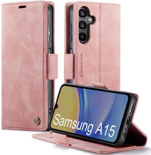 Samsung Galaxy A15 Handyhülle Klappbar PU Leder RFID Schutz
