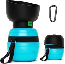 Trinkflasche Hunde Silikon Faltbar Blau 350ml