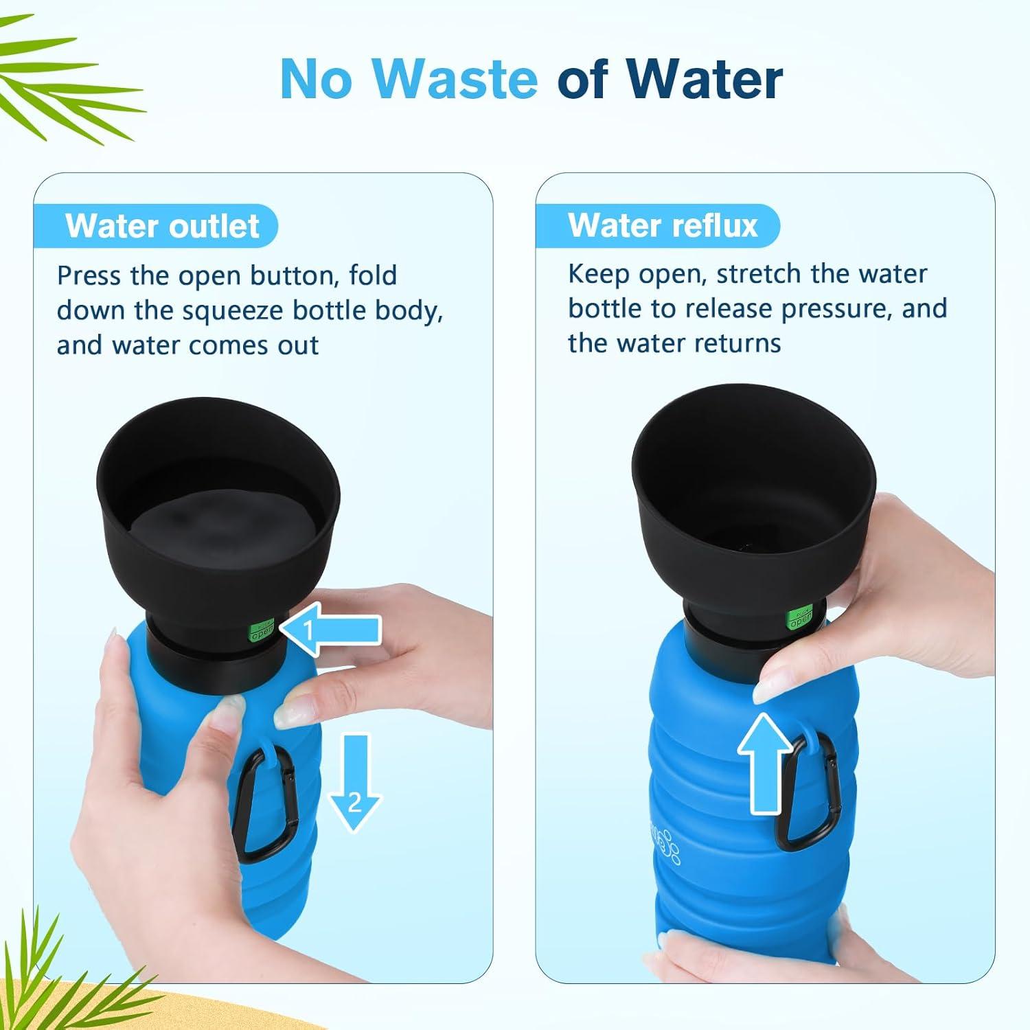 Pecute Hundewasserflasche Trinkflasche für Hunde