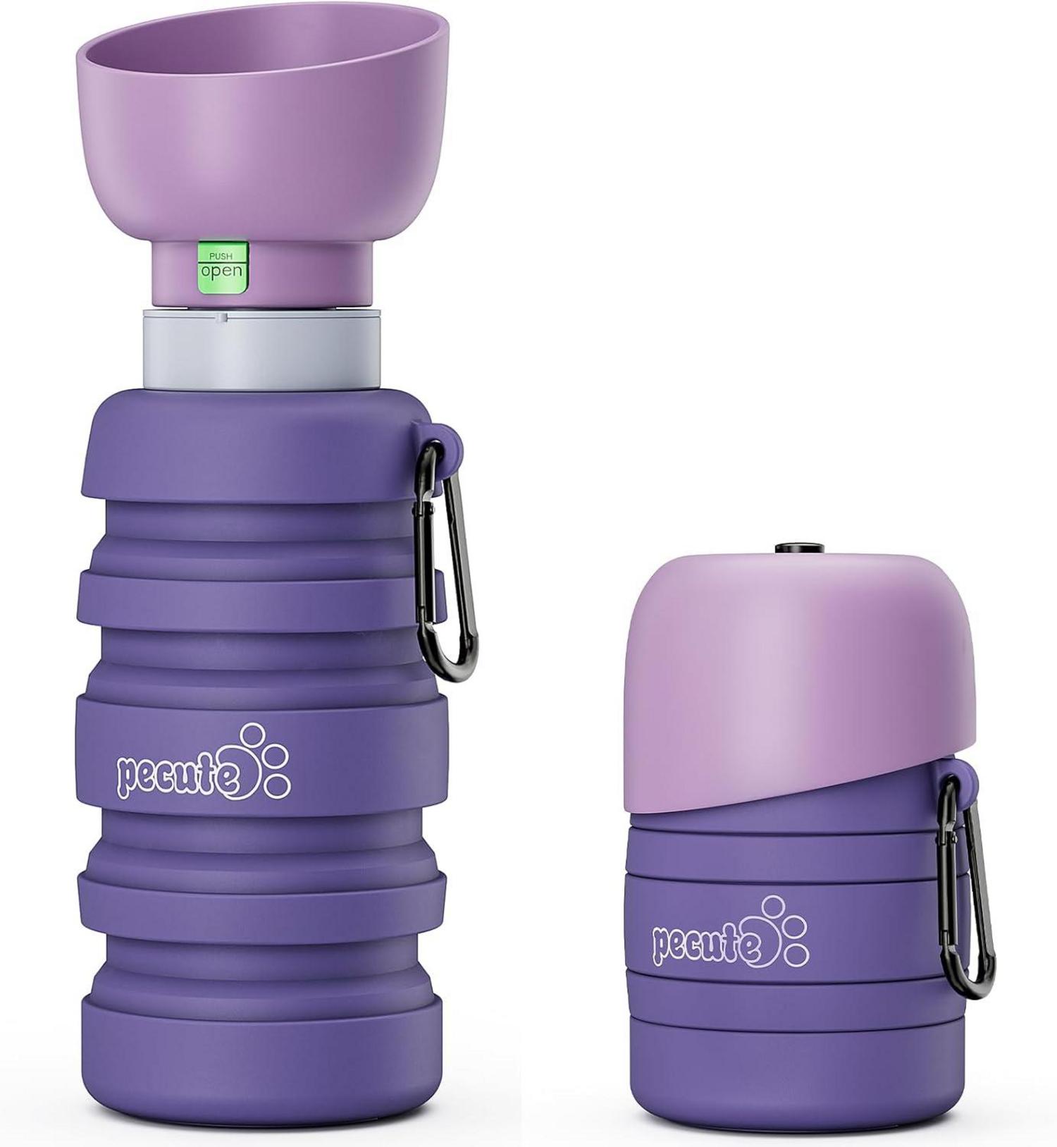 Pecute Faltbare Hundewasserflasche Unterwegs Sicher
