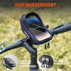 Fahrrad Handytasche Wasserdicht IPX5 TPU Touchscreen 7 Zoll2888