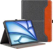 Schwarze PU Leder+TPU Hülle für iPad Air 11 Zoll Gen