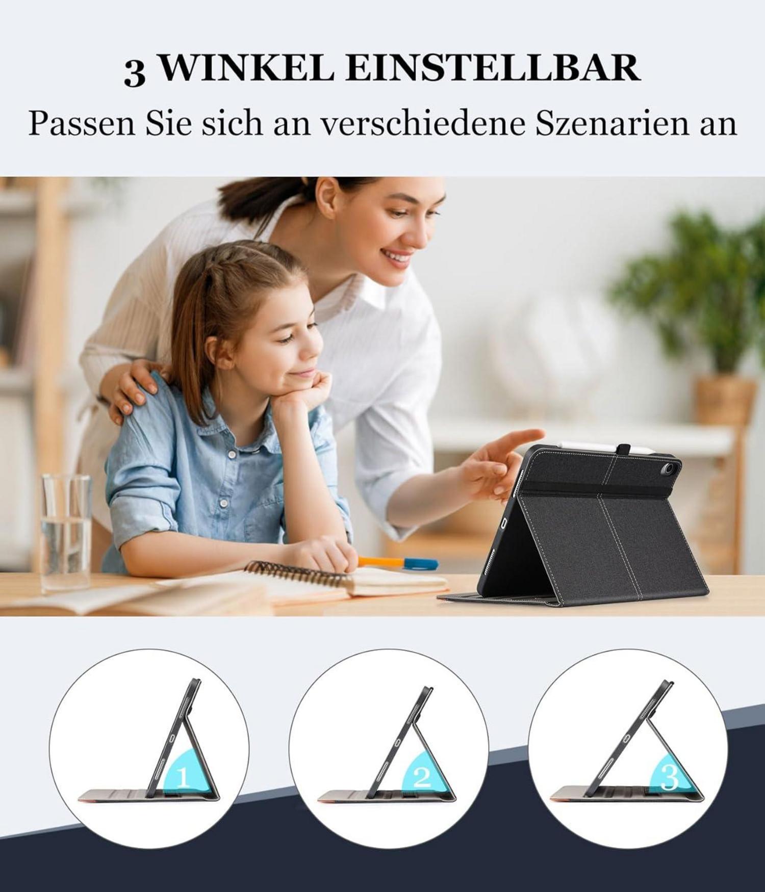 iPad Air 6. Generation 11 Zoll M2 Hülle DenimSchwarz