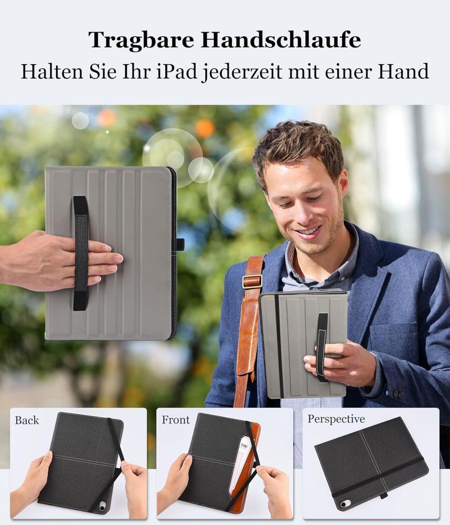 Hülle für iPad Air 6. Generation 11 Zoll M2, Air 5/Air 4 10,9 Zoll, PU