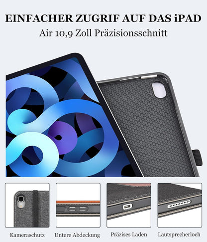 iPad Air 6. Generation 11 Zoll M2 Hülle DenimSchwarz