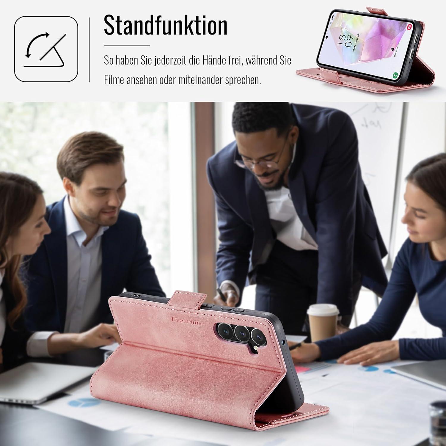 XYGLOW Samsung Galaxy A35 5G Handyhülle Klapphülle RFID Standfunktion