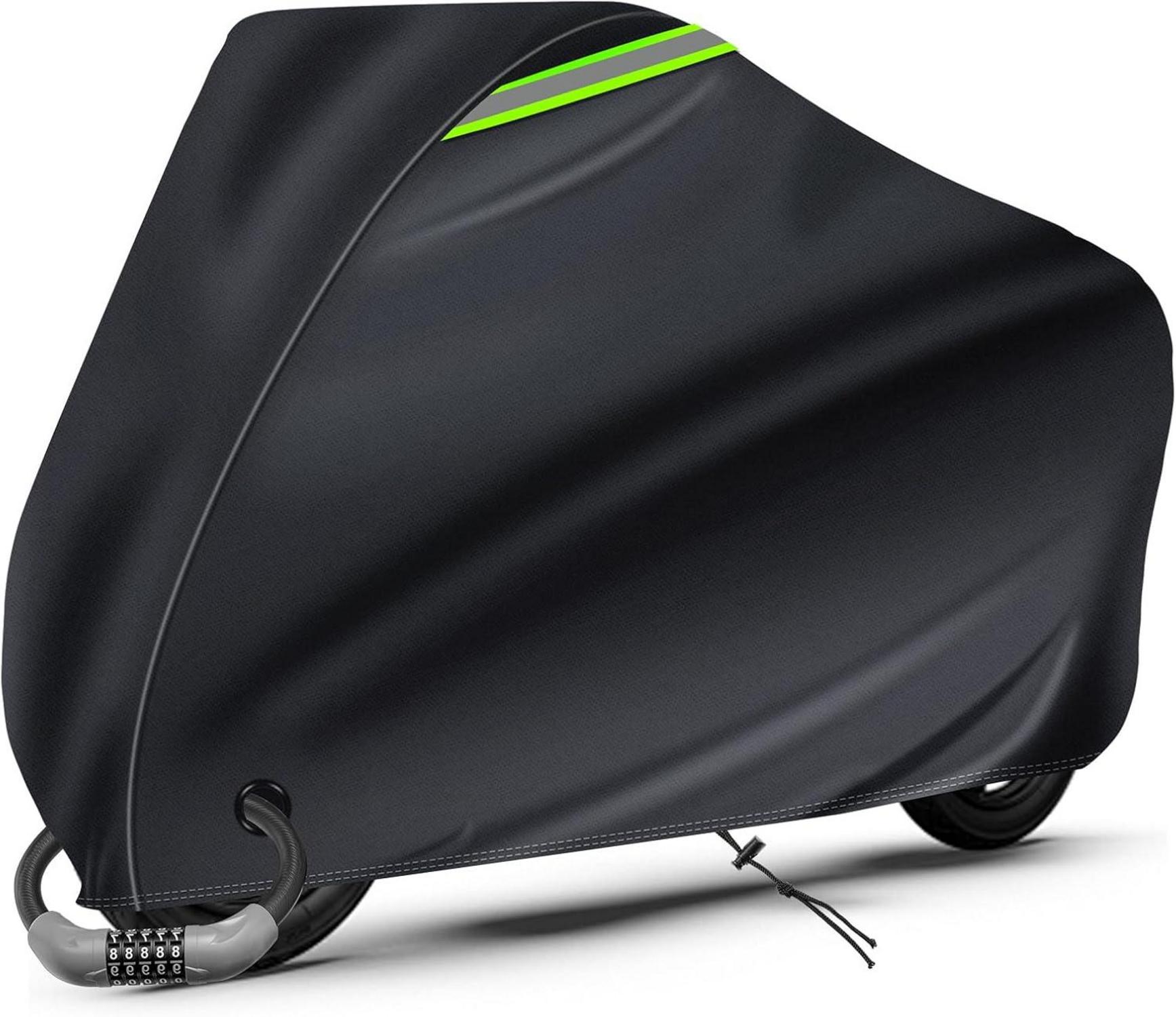 Fahrradgarage Wasserdicht Oxford-Stoff 210D, Schwarz 210×110×95cm