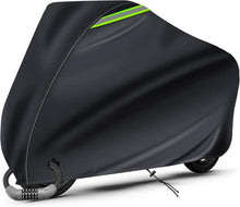 Fahrradgarage Wasserdicht Oxford-Stoff 210D, Schwarz 210×110×95cm