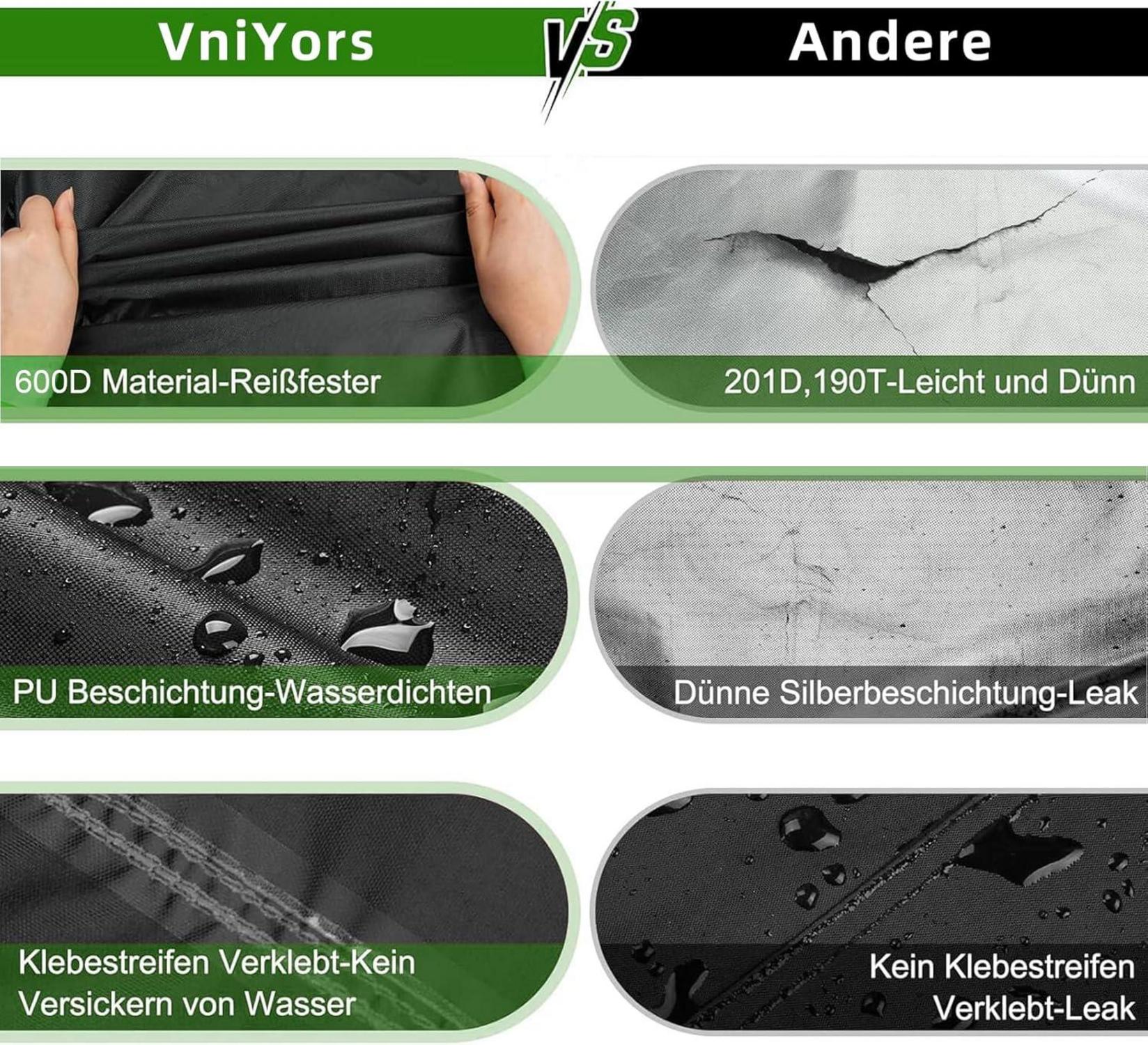 Fahrradgarage Wasserdicht 210D Oxford-Stoff 210×95×110cm