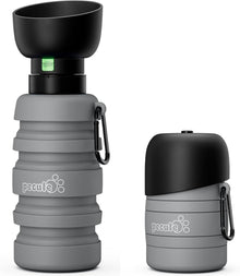 Hundewasserflasche Faltbare Trinkflasche Hunde Grau XL