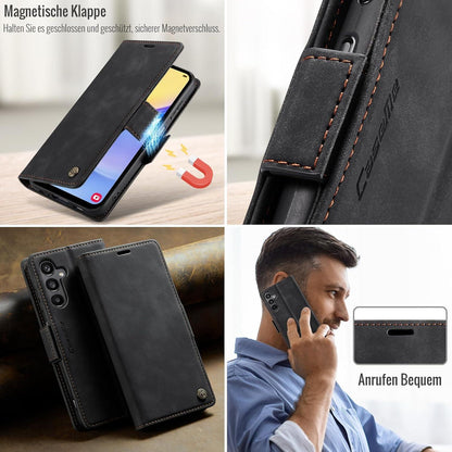 XYGLOW Samsung Galaxy A15 Hülle Schwarz RFID Schutz Standfunktion