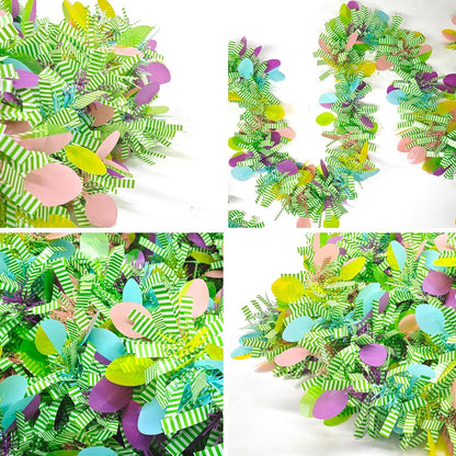 10M Ostern Girlande Künstliche Blumenkranz mit