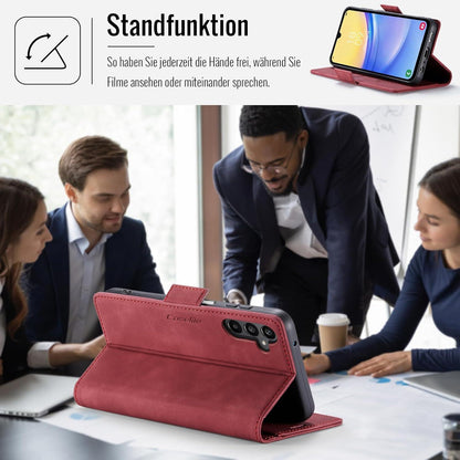 Samsung Galaxy A15 Hülle Klapphülle RFID Schutz Rot Flip Case