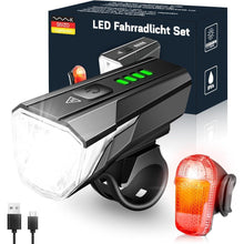 LED Fahrradlicht Set 100 LUX StVZO Zugelassen USB Aufladbar