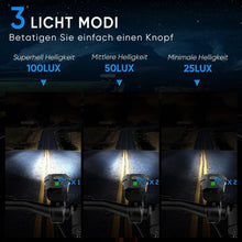 LED Fahrradlicht Set 100 LUX StVZO Zugelassen USB Aufladbar